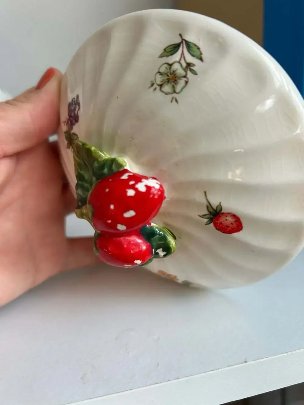 Raintree Petite Fruit Swirl Canister with Strawberry Lid